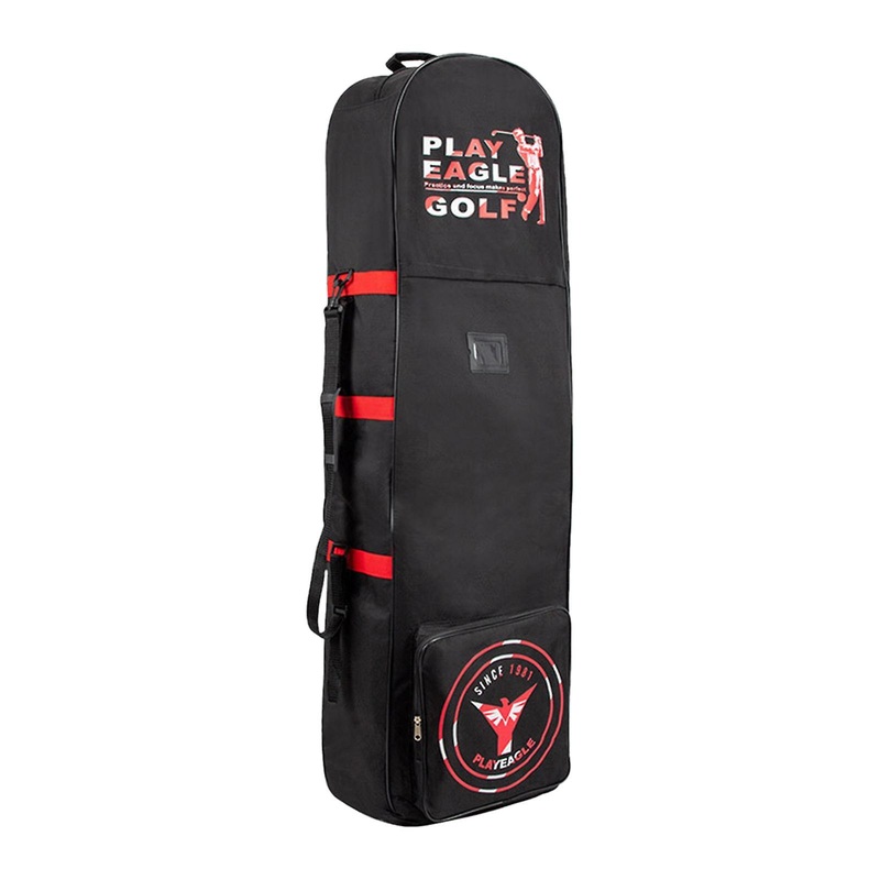 Golf Club Travel Cover Portable Oxford Foldable Golf Travel Bag for Airlines Red