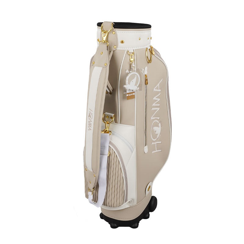 HONMA 8.5 2-Wheel Cart Bag (Beige)