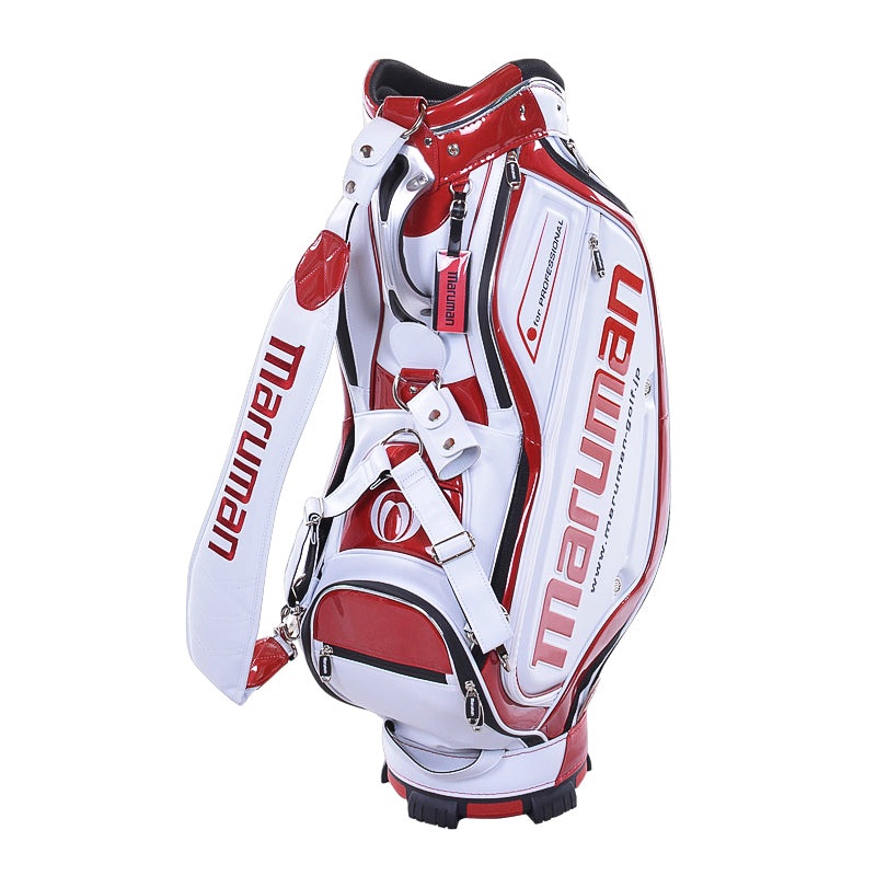 MARUMAN 9.5 Caddie Bag (White/Red)
