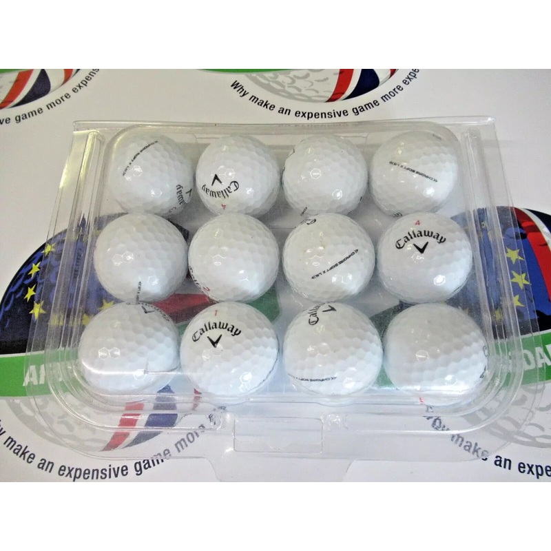 12 Callaway Chrome Soft X Ls Pearl/Pearl 1 Grade Golf Balls