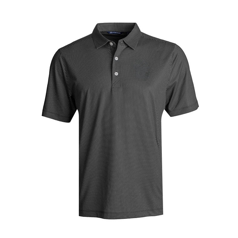 CUTTER & BUCK Pike Symmetry Men’s Polo (Black/White)