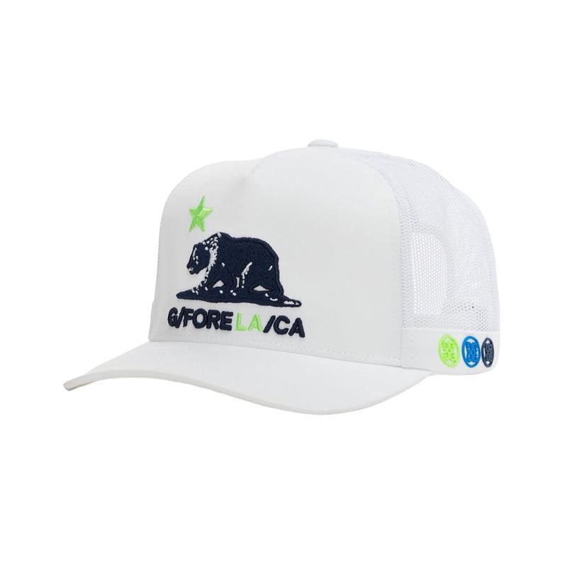 GFORE Calfornia Knit Trucker Men’s Cap (Snow)
