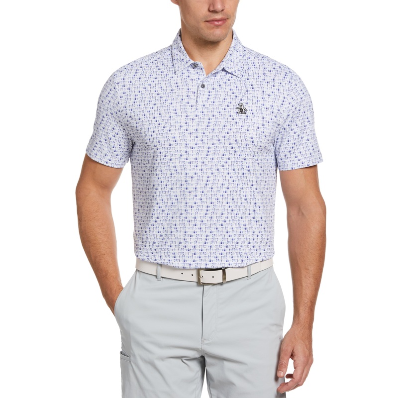Men’s Have a Beer Novelty Print Golf Polo Shirt