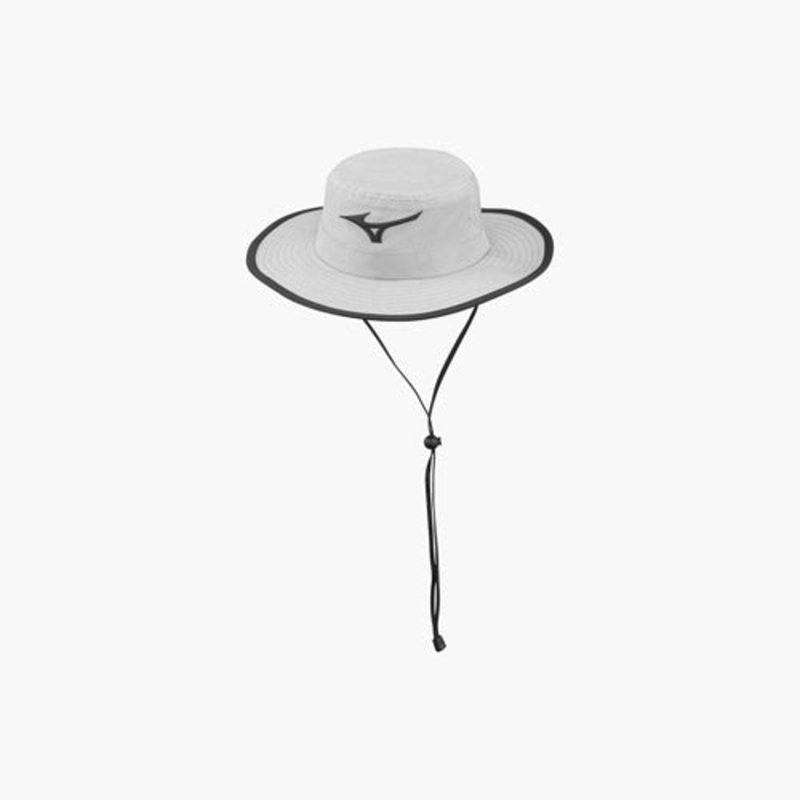 Mizuno Large Brim Sun Hat – Steel Grey/Black