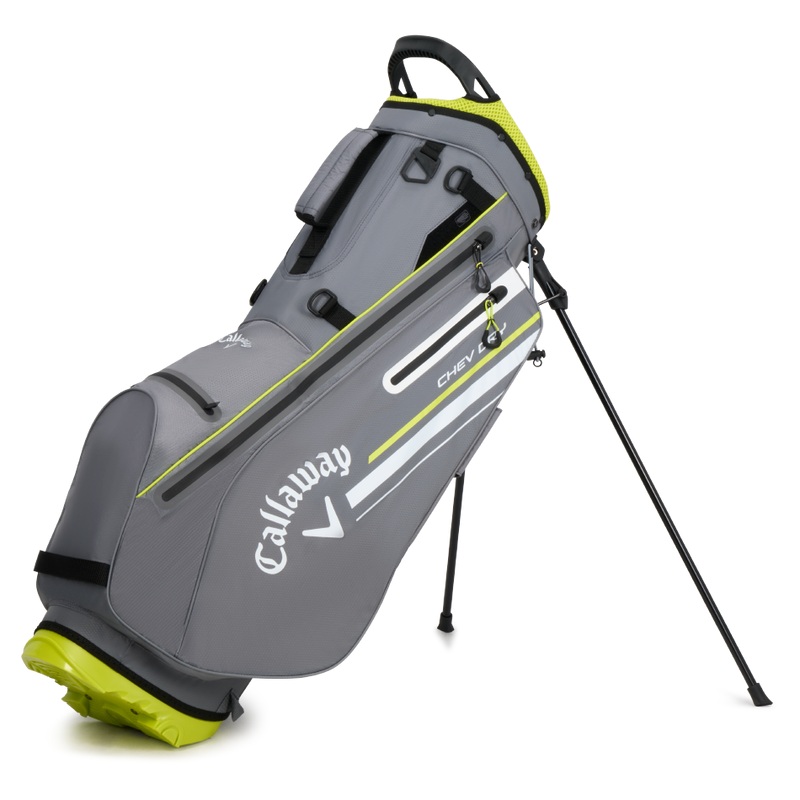 New Callaway Chev Dry Charcoal/Flow Yellow Stand Bag