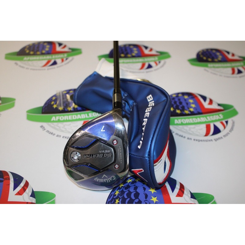 New Callaway Left Hand Big Bertha Reva #7 Wood Helium 40G Graphite Shaft Ladies
