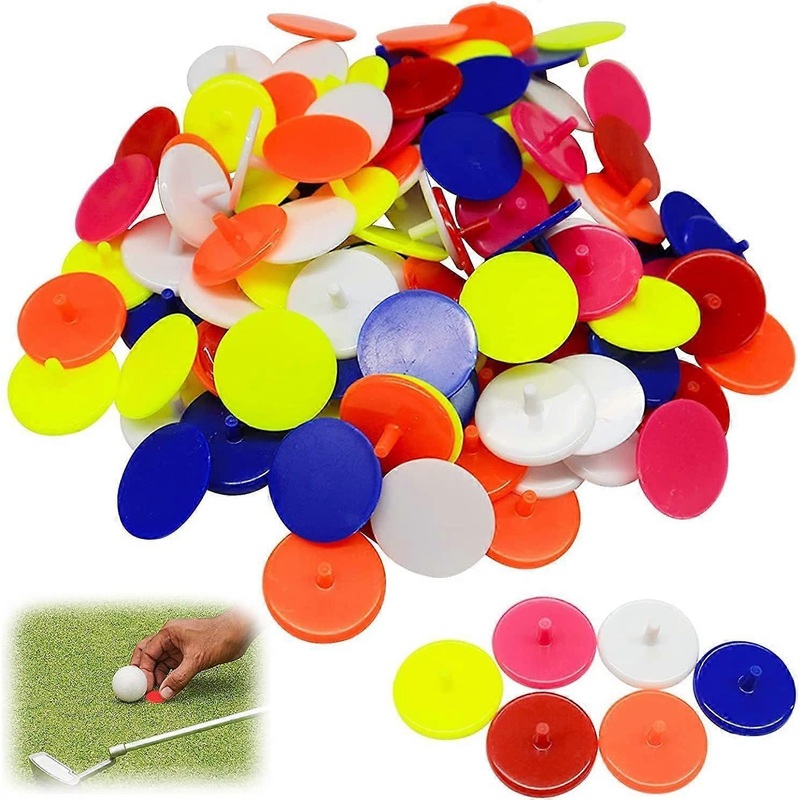 Plastic Golf Ball Markers – Colorful Position Markers for Putting Greens