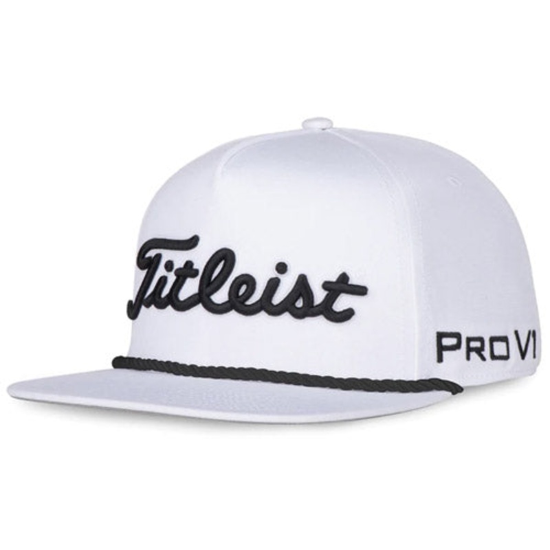 Titleist Rope Flat Bill Cap – White