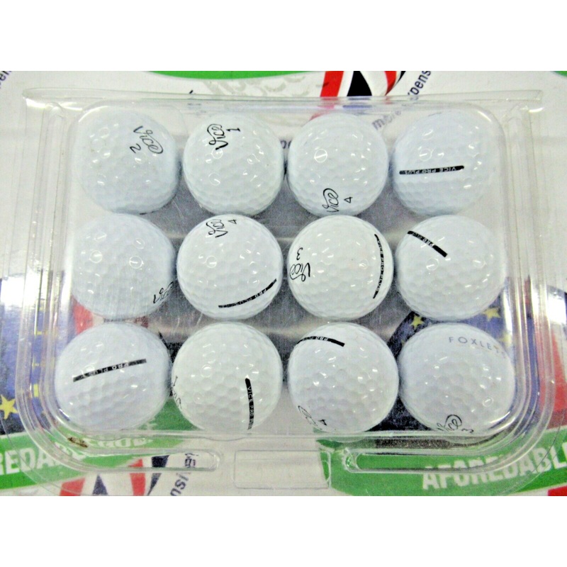 12 Vice Pro Plus Golf Balls Pearl/Pearl 1 Grade