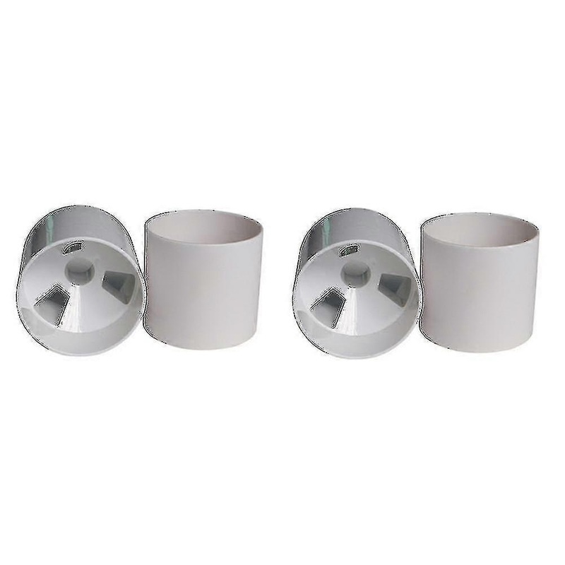4pcs Outdoor Golf Training Flagpole Hole Cup Golf Training Aids 3 Holes White Plastic Golf Hole Cup