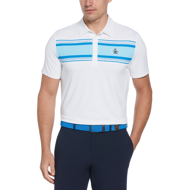 Men’s Short Sleeve Eng. Jacks Heritage Stripe Print Polo