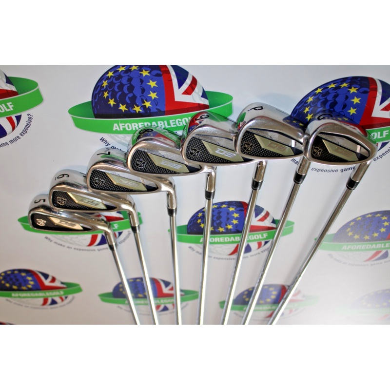 Used Wilson Staff D9 Iron Set 5-Pw + Gw Kbs Max Ultralite Steel Shafts Regular