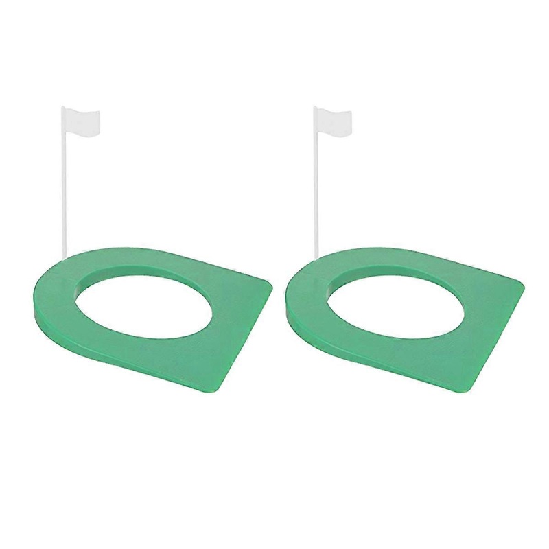 2 Pcs Golf Putting Cup and Flag Golf Putting Hole Practice Aids