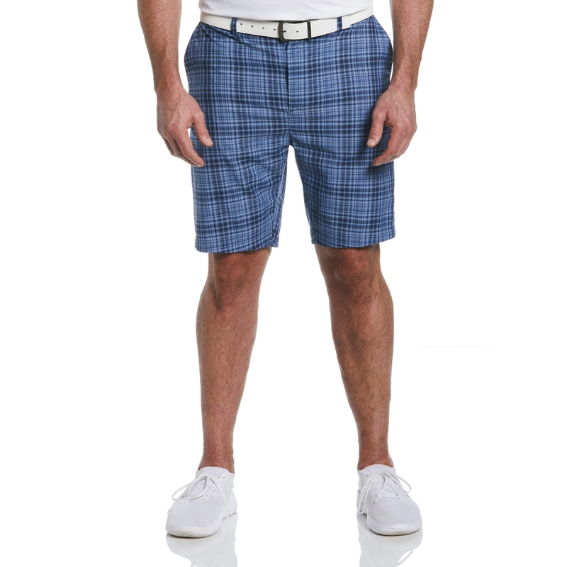 Big & Tall Yarn Dye Sun-Worn Plaid Ergo Golf Short