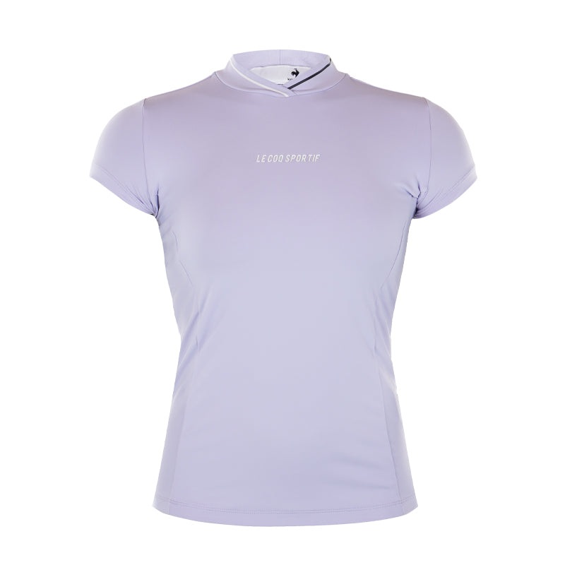 LE COQ SPORTIF GOLF Rijoume Variable Women’s Mock Shirt (Purple)