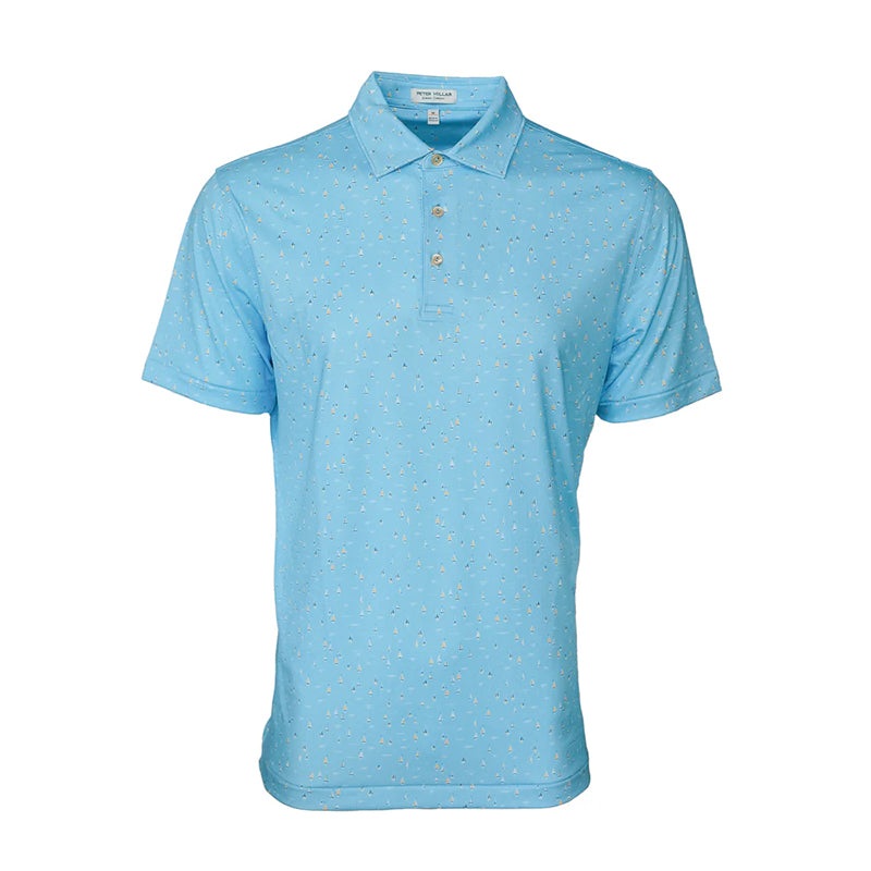 PETER MILLAR Sailing Away Performance Men’s Polo (Seaport Blue)