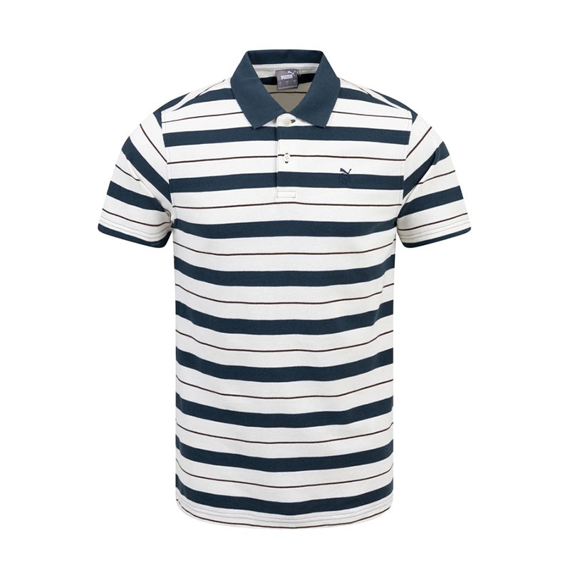 PUMA x QGC Sunday Stripe Men’s Polo (White/Blue)