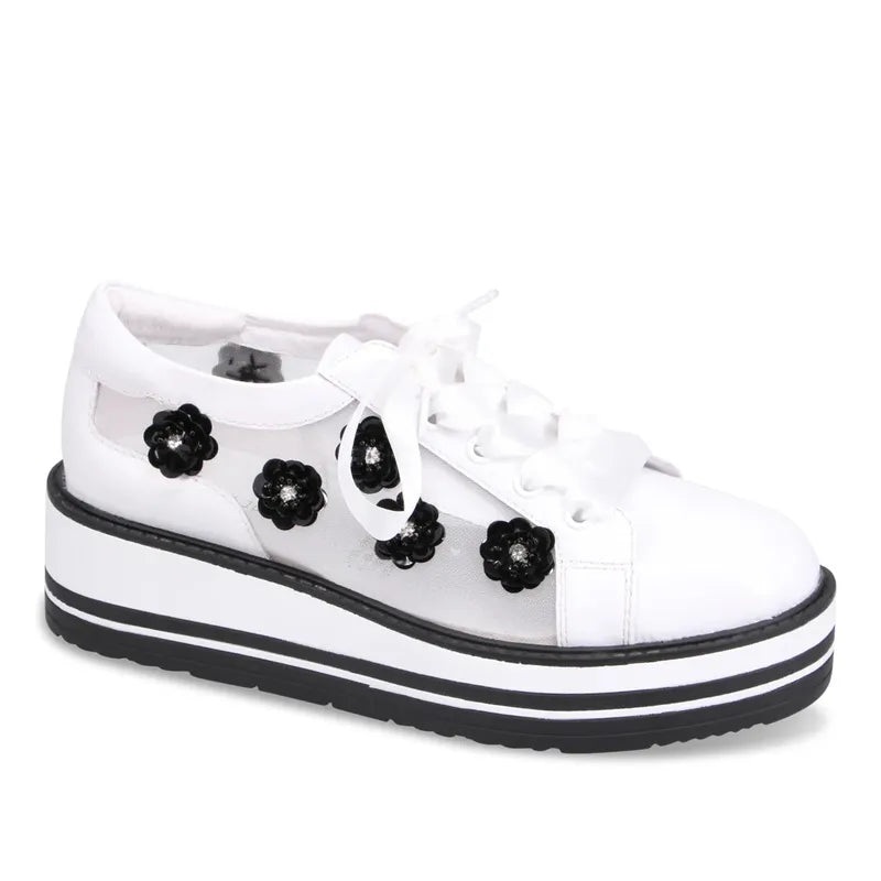 Django & Juliette Sereno Sneaker – White/Black