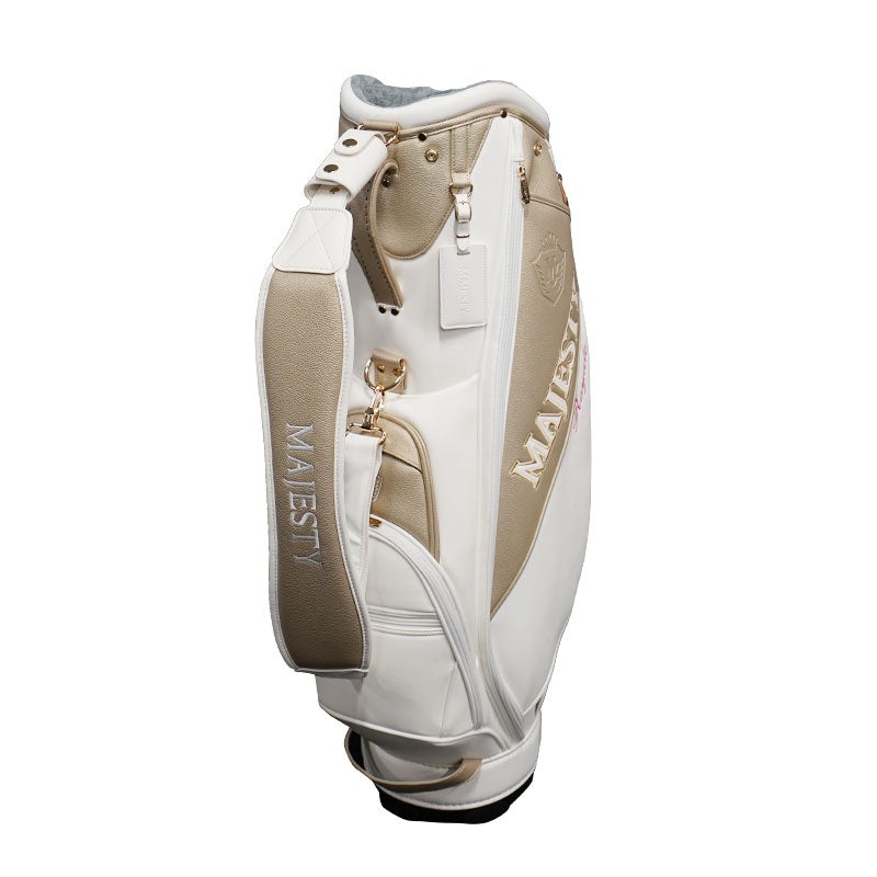 MAJESTY 8.5 Royale Slim (2025) Women’s Caddie Bag (White/Gold)