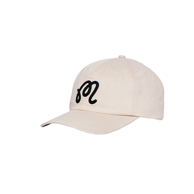 MALBON GOLF M Script Chainstitch Men’s Cap (Ivory)