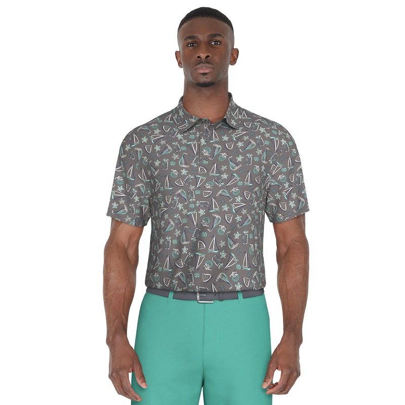 Men’s Vacation Print Performance Golf Polo