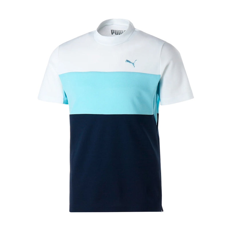 PUMA Blocking Mock Men’s Shirt (White/Blue)