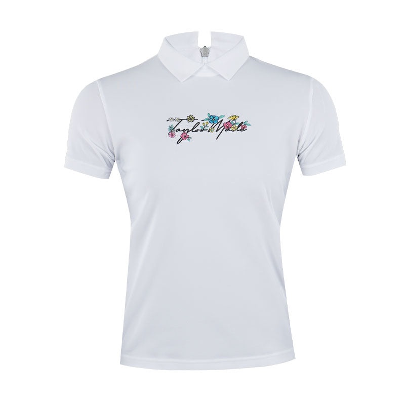 TAYLORMADE Flower Logo Women’s Polo (White)