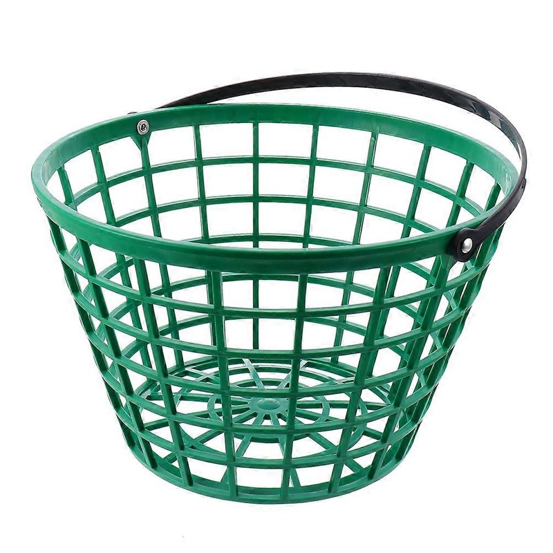 Golfing Balls Container Plastic Baskets for Golf Balls Outdoor Sports Activities with Carry Handle 1Pack