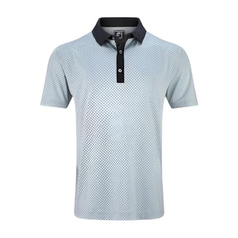 Lisle Microflower Print – Grey/Black