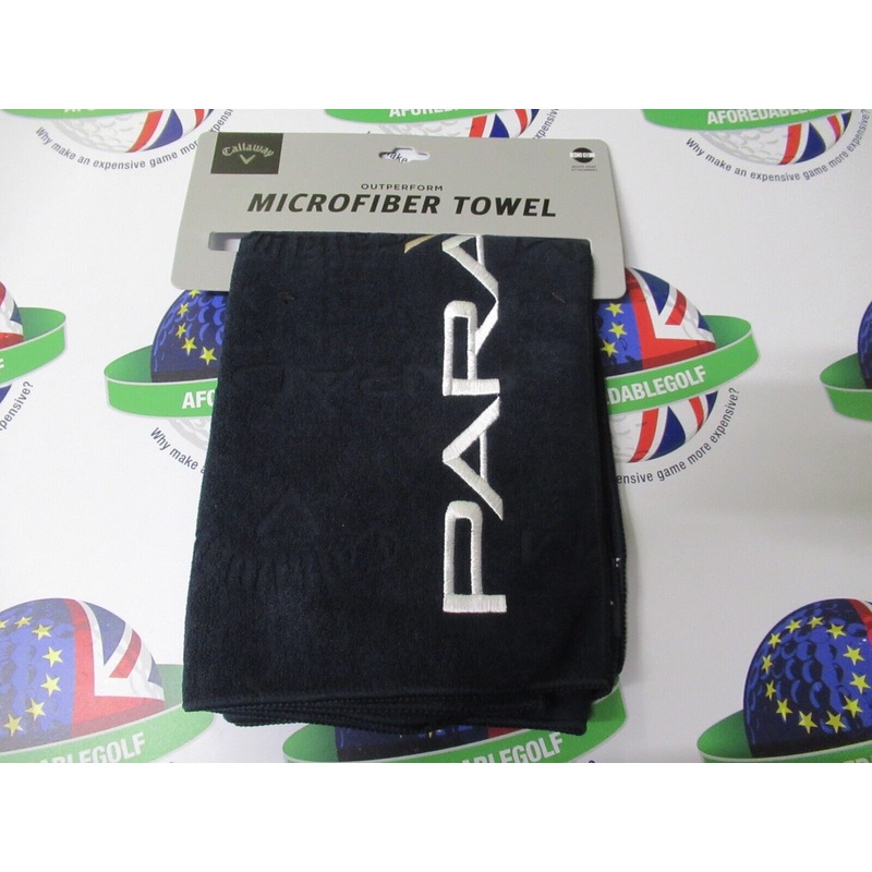 New Callaway Paradym Navy Microfiber Golf Towel 30 X 20 Quick Snap Attachment