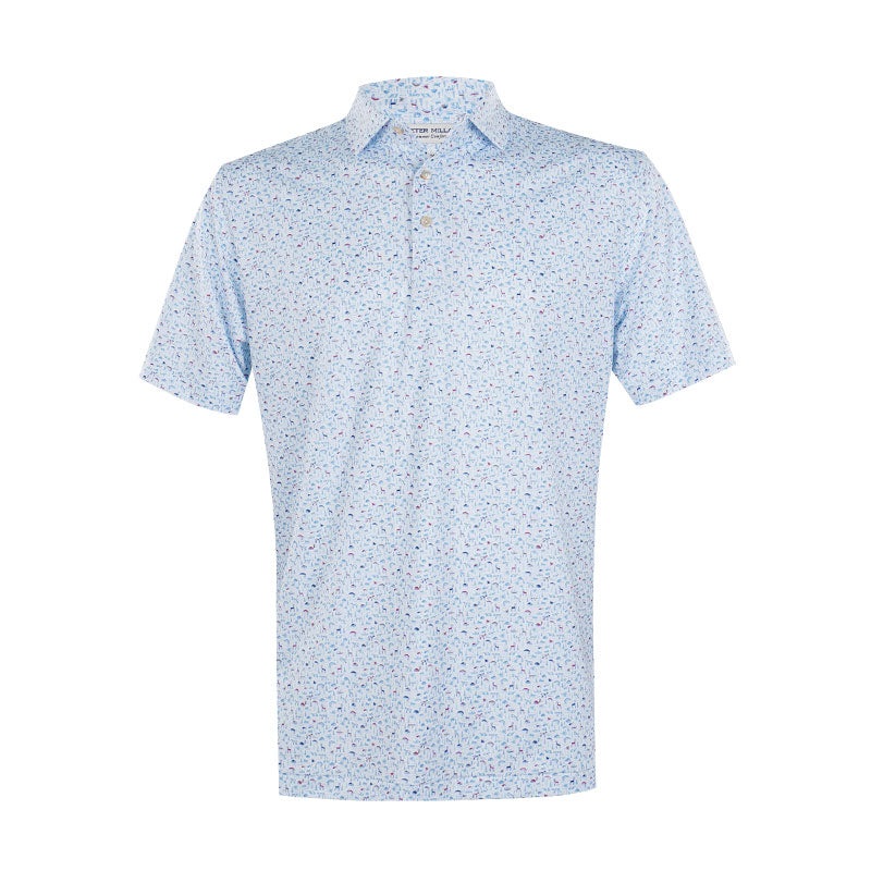 PETER MILLAR On The Hunt Men’s Performance Jersey Polo (White)