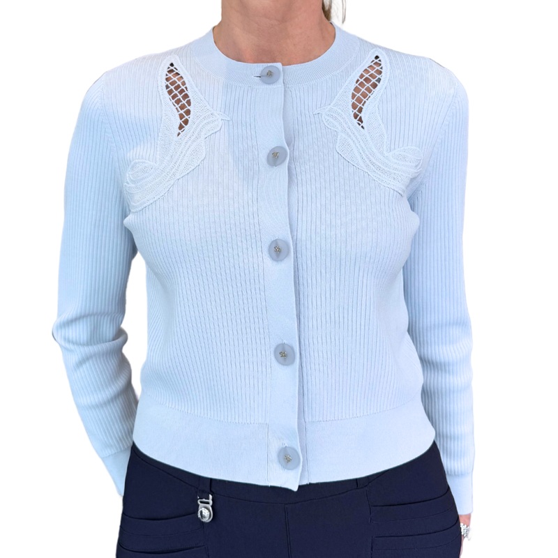 Sportalm Starlight Rib Cardigan – Blue