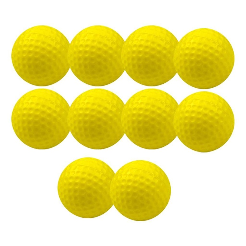 10 Pieces PU Foam Golf Balls Sponge Elastic Indoor Outdoor Practice Training