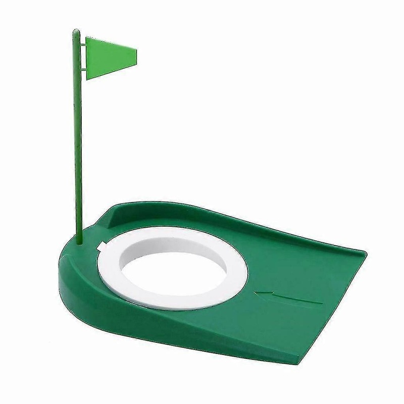 Indoor Outdoor Golf Putting Cup Th Hole Flag Training Putter Practice Aid(green,1pcs)