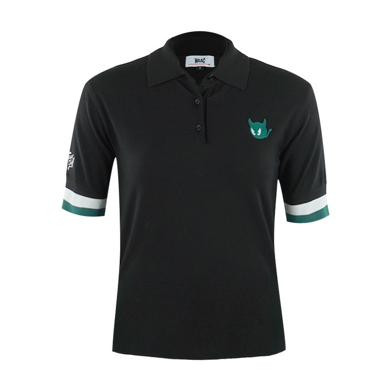 WAAC WTO Women’s Knit Polo (Black)