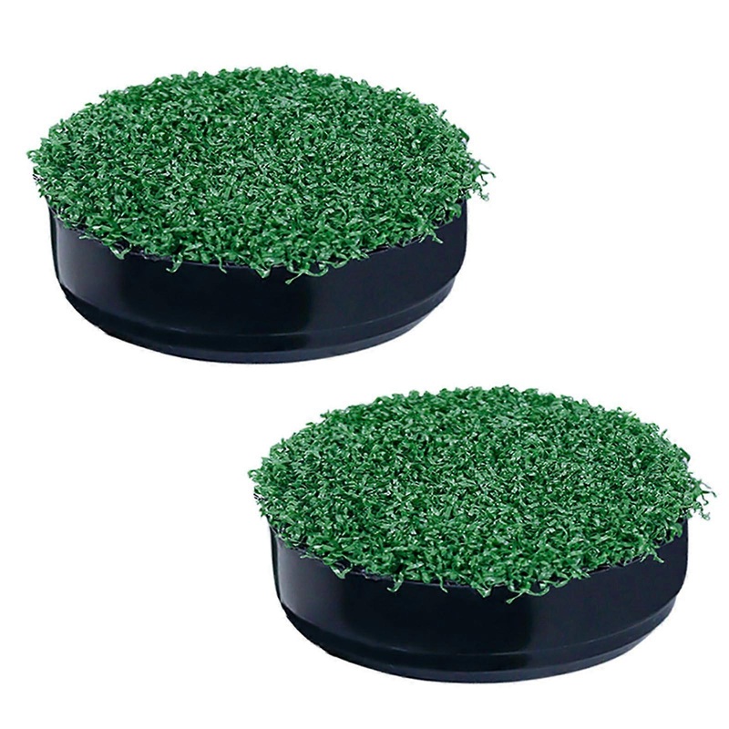 1/2 Piece Simulated Turf, Golf Cup Covers, Golf Practice Aid, Green Hole Covers for Indoor, Garden, Backyard