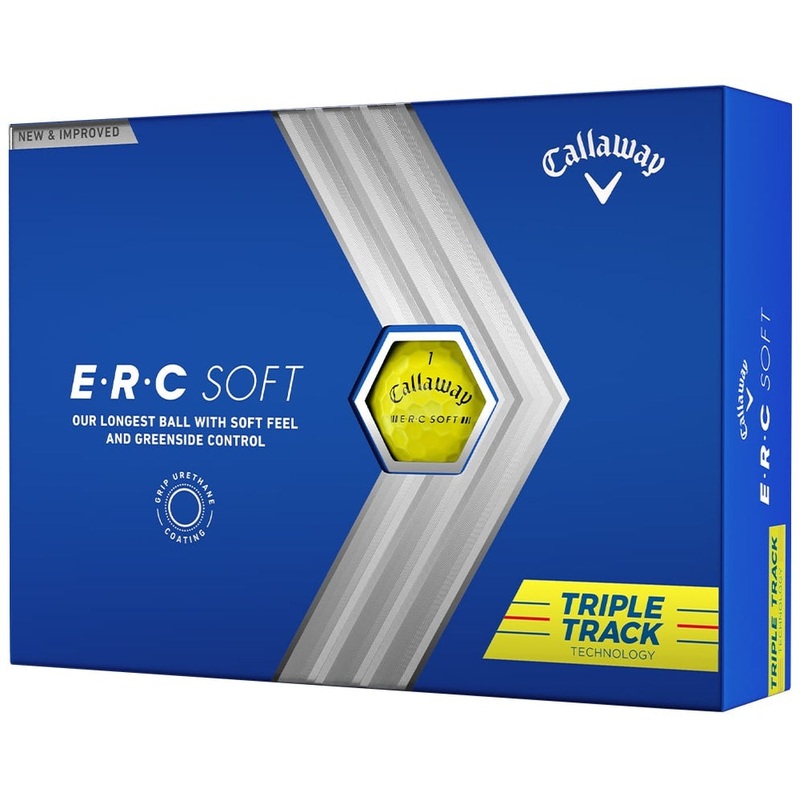 Callaway ERC Soft Triple Track 1 Doz – Yellow
