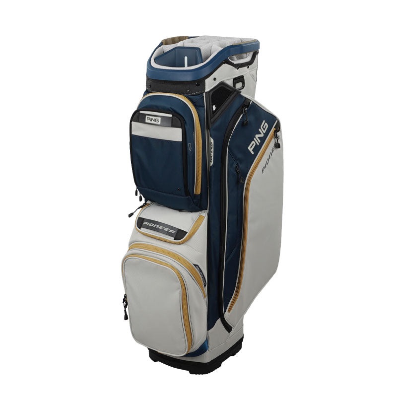 PING Pioneer 244 Cart Bag (Navy/Platinum/Gold)