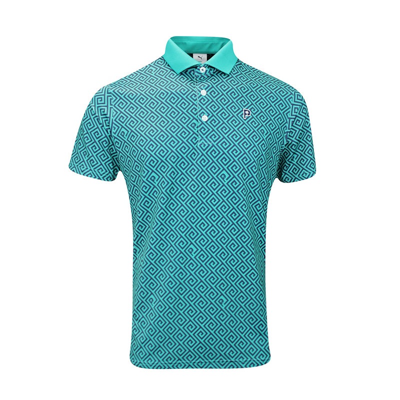 PUMA x PTC Resort Men’s Polo (Deep Navy/Spark Green)