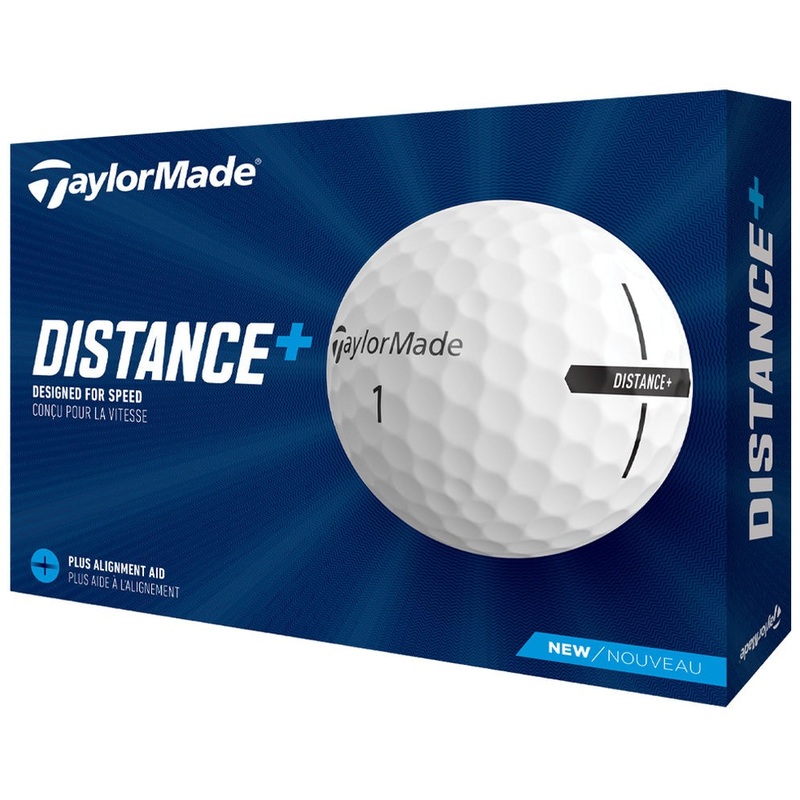 TaylorMade Distance+ Golf Balls 1 Doz – White