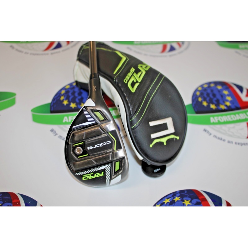 Used Cobra King Rad Speed Left Hand 24 Degree #5 Hybrid Recoil Esx 480 F3 Reg