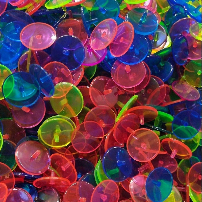 100 Pcs 24mm Plastic Golf Ball Markers | Tournament Legal Position Markers | Eco PVC-Free -HK816
