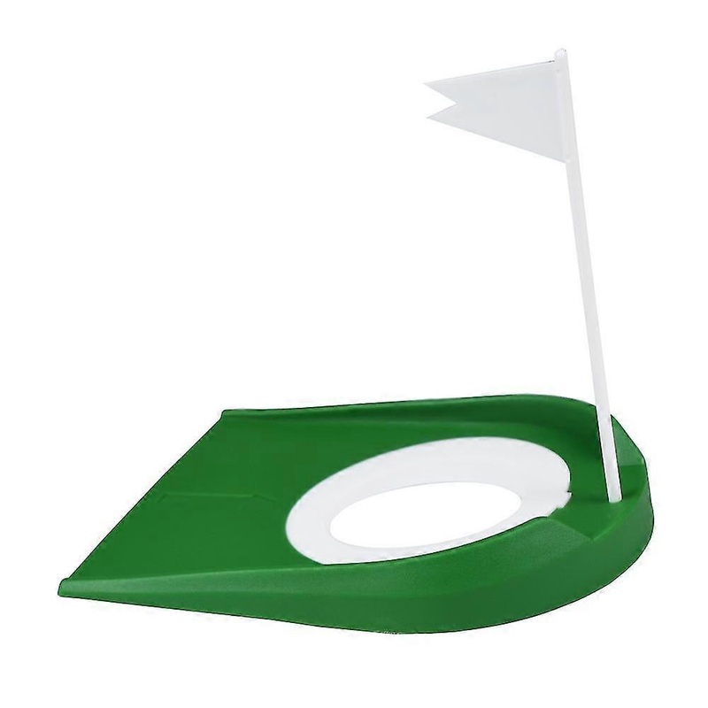 Golf Practice Putting Cup, Golf Putting Cup Practice Aids, Plastic Golf Putting Hole Cup,  Adjustable With Hole And Flag Golf Putting(1pc, Green -Z
