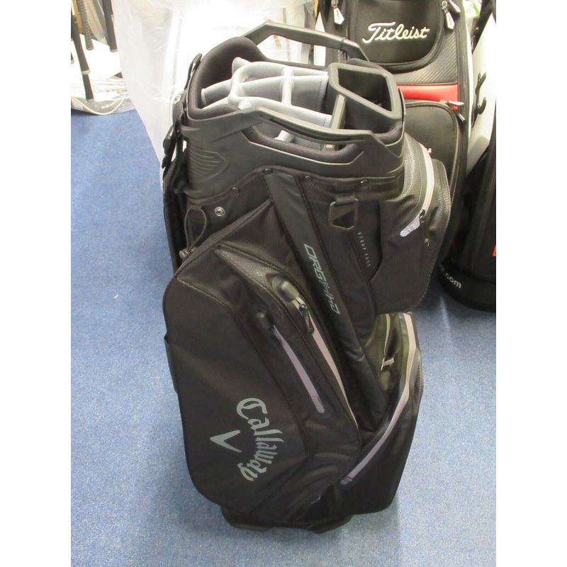 New Callaway Golf Org 14 Way Hyper Dry Waterproof Cart Bag Black/Grey