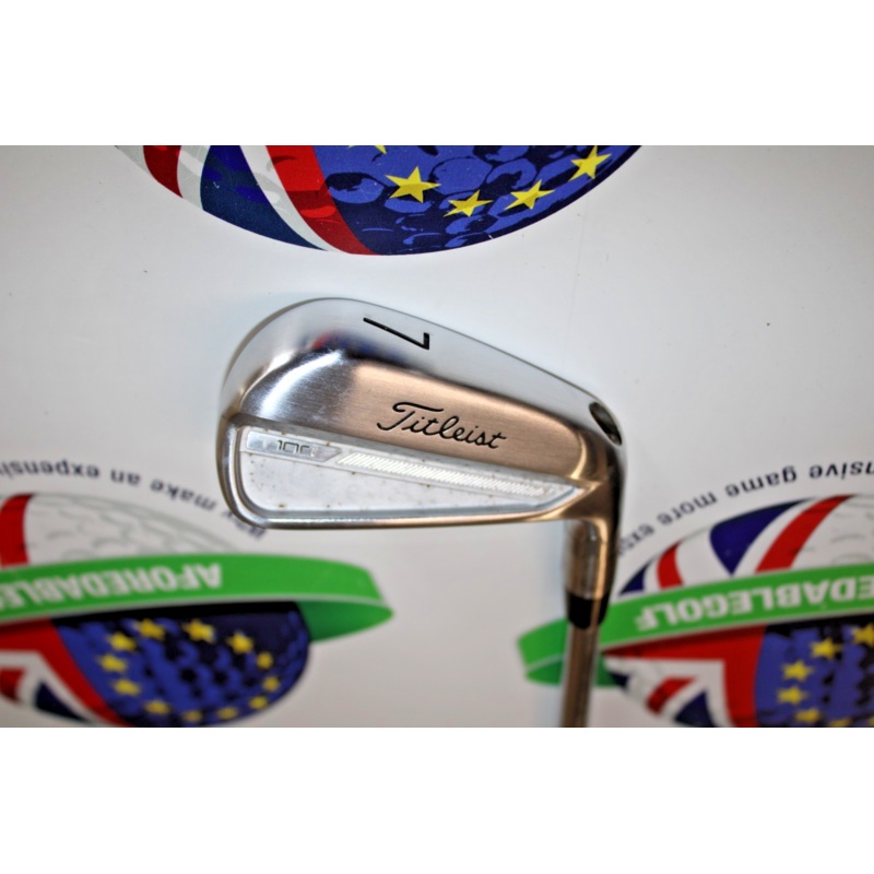 Titleist T100 Demo 7 Iron True Temper Amt Tour White S300 Steel Shaft Stiff Flex