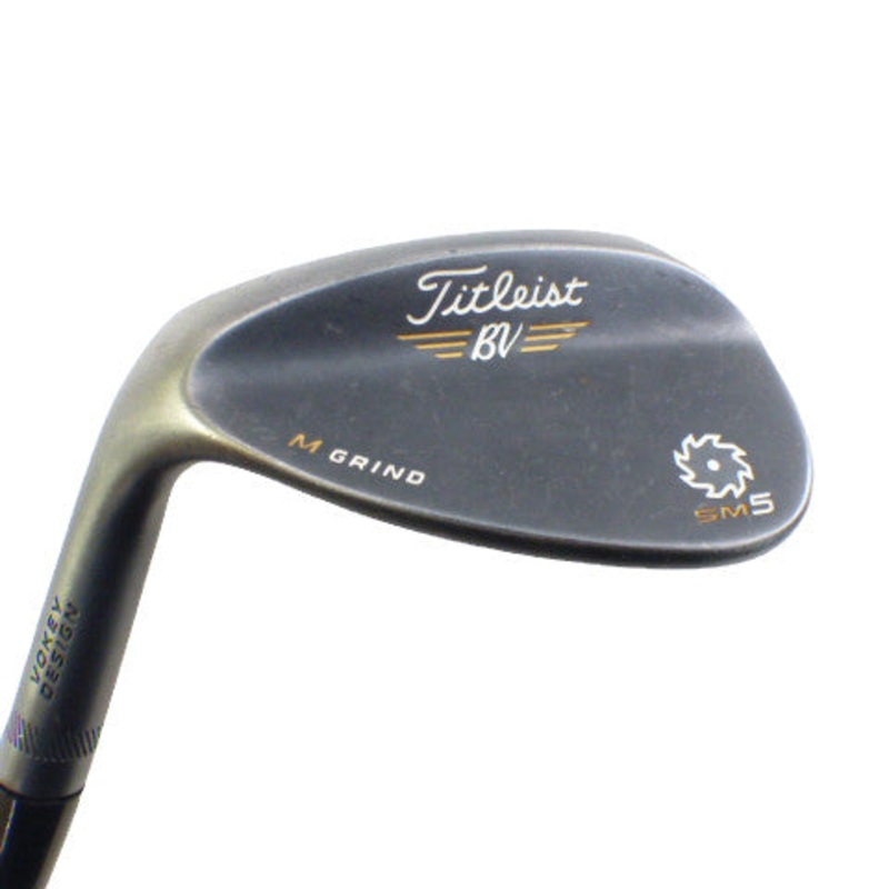 Titleist: Vokey SM5 Raw Black 54 M-Grind Steel Wedge Left Hand
