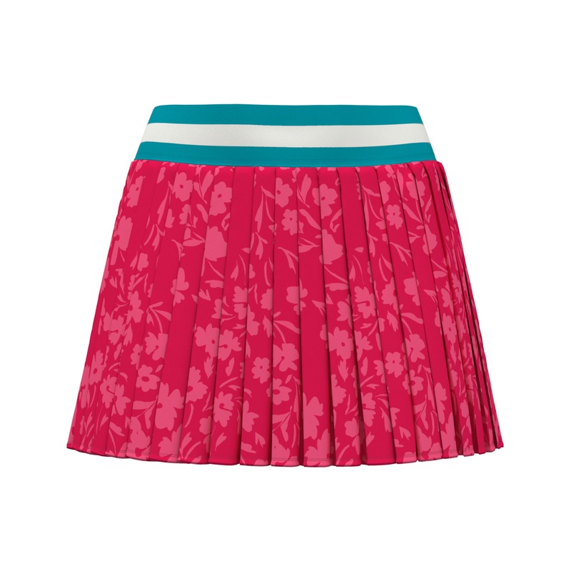 Women’s 15 Summer Floral Lightweight Pleated Golf Skort