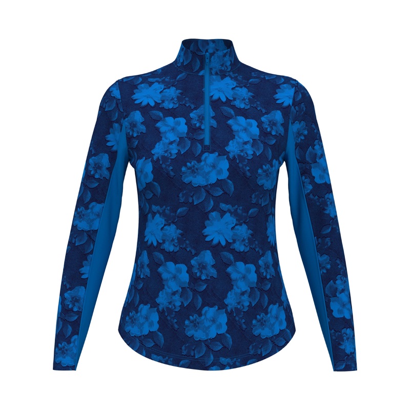 Women’s Stria Floral Print Golf Shirt