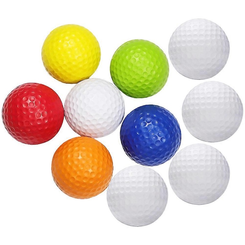10pcs Durable Blank Golf Balls for Outdoor Practice, Training, and Skill Development for Teens & Adults