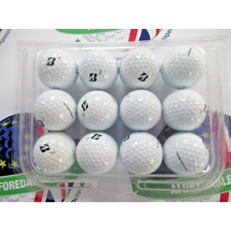 12 Bridgestone Tour B Rx White Golf Balls Pearl/Pearl 1 Grade
